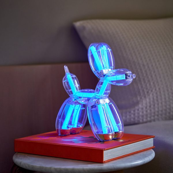 Jeff Koons Balloon Dog LED Lamp from Lexon - Transparent