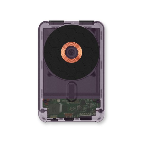 5-in-1 MagSafe Power Bank - Transparent Purple