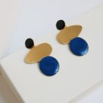 Joan Mir?? Gold-Plated Linear Dots Earrings