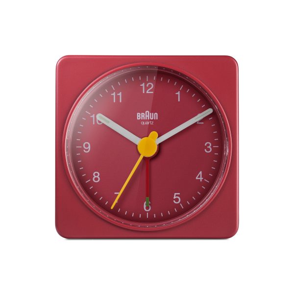 Braun BC02 Travel Alarm Clock - Red