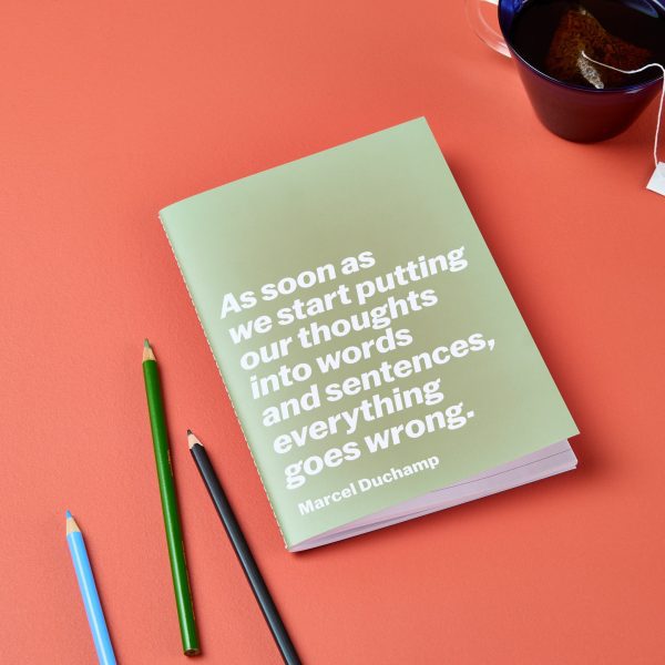 Marcel Duchamp Quote Notebook