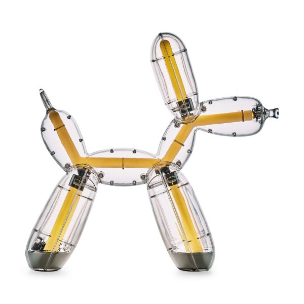 Jeff Koons Balloon Dog LED Lamp from Lexon - Transparent