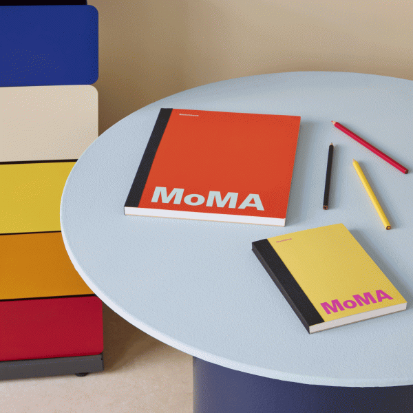Colorful MoMA Sketchbook - 11 x 8.5 Orange / Aqua