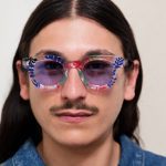 MoMA Henri Matisse La Gerbe Akila Sunglasses - Clear/ Blue