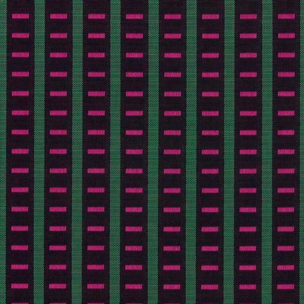 Alexander Girard Upholstered Stool from Herman Miller - Mexidot Pink/ Emerald