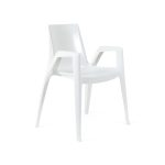 ArcoBellini Stacking Chair from Heller - White Pearl