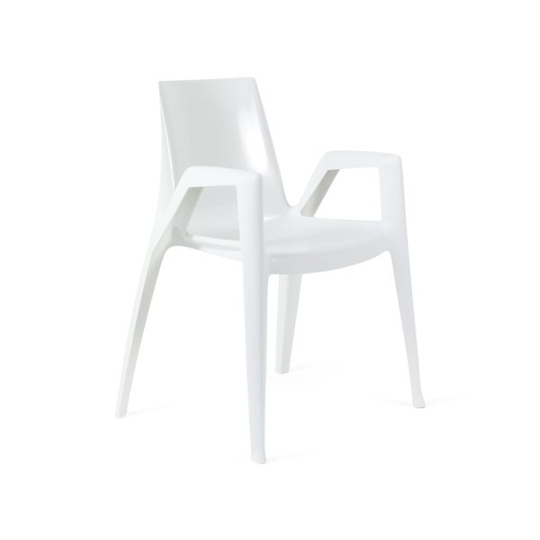 ArcoBellini Stacking Chair from Heller - White Pearl