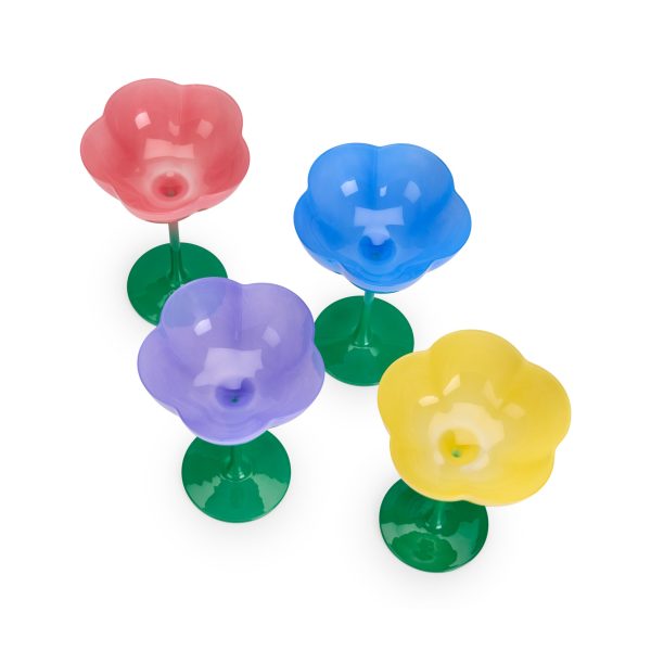 Flower Stemware - Set of 4