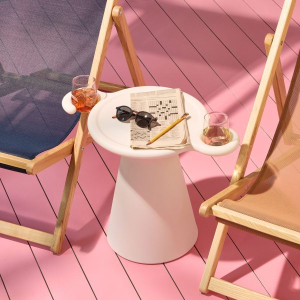 SOS Side Table & Stool from Heller - Black