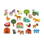 Farm Magnets Toy - Set of 20