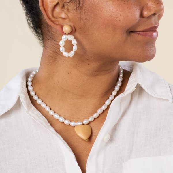 Sophie Monet Pearl Moon Earrings