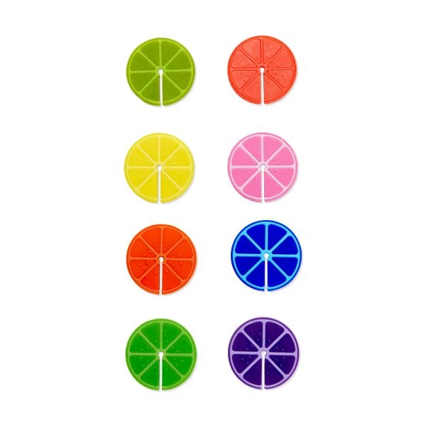 Fruit Party Glass Markers - Set of 8