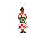 Alma Woodsey Thomas Embroidered Holiday Ornament
