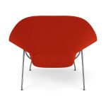 Knoll Womb Lounge Chair & Ottoman by Eero Saarinen - Red