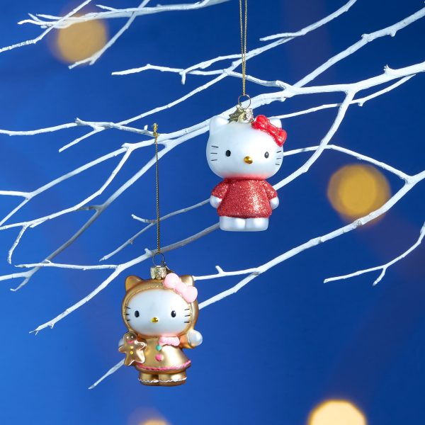 Hello Kitty Glass Holiday Ornament - Hello Kitty Red Dress