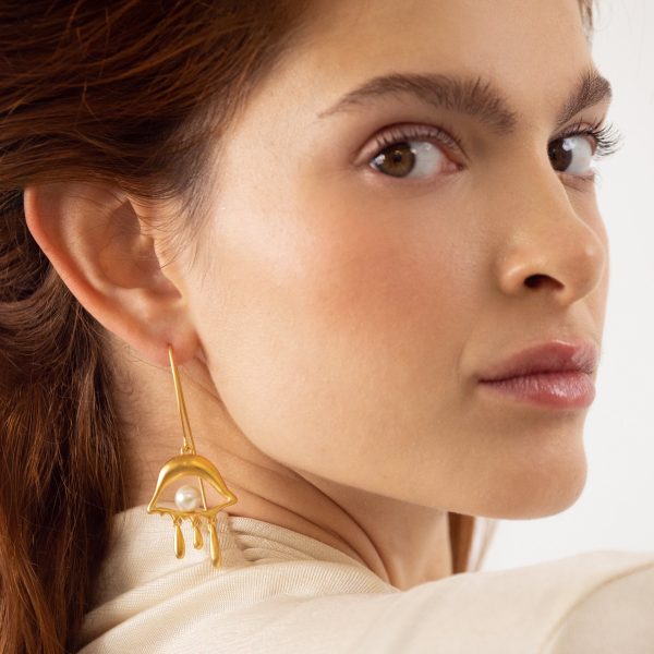 Salvador Dal?? Gold-Plated Eye Drop Earrings