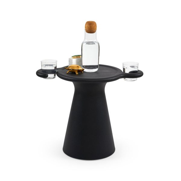 SOS Side Table & Stool from Heller - Black