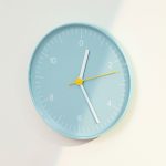HAY Recycled Plastic Wall Clock - Dark Green