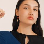 Joan Mir?? Gold-Plated Circle Teardrop Earrings
