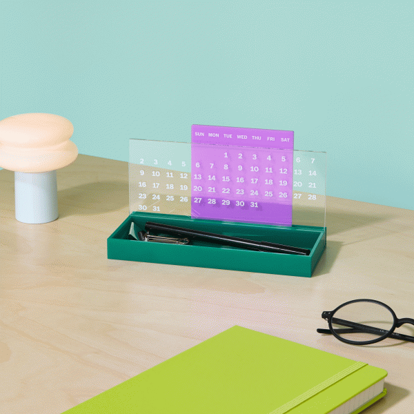 MoMA Colorplay Perpetual Calendar and Organizer - Pink