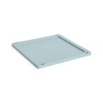 HAY Recycled Storage Bin Collapsible Plastic Lid - Dusty Blue