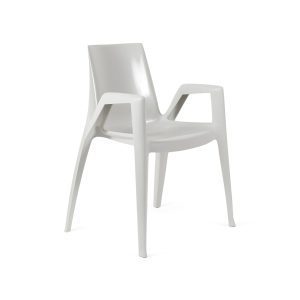 ArcoBellini Stacking Chair from Heller - Gray Pearl