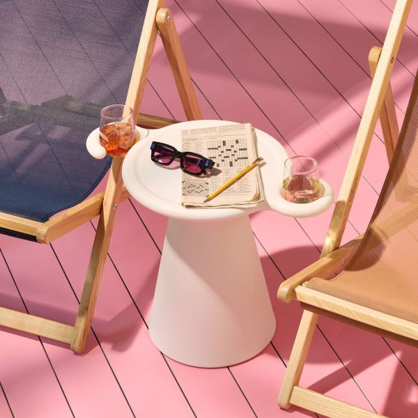 SOS Side Table & Stool from Heller - Black
