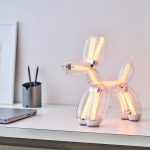 Jeff Koons Balloon Dog LED Lamp from Lexon - Transparent