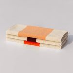 Martens Cotton Towels - Royal Blue/ Peach