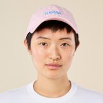 Colorful MoMA Adjustable Baseball Cap - Pink/ Light Blue