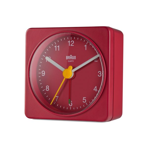 Braun BC02 Travel Alarm Clock - Red