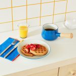 Porcelain Enamel Milk Pan - Blue