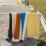 Martens Cotton Towels - Aqua/ Orange/ Purple/ Yellow