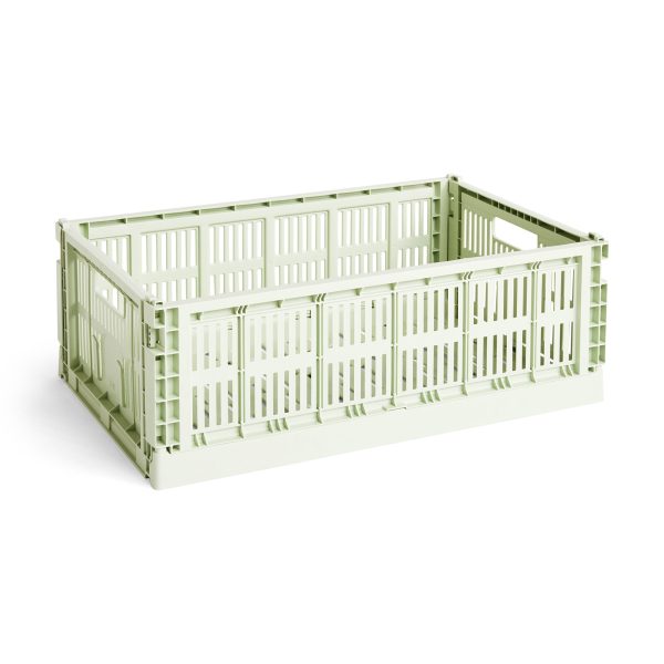HAY Recycled Plastic Collapsible Color Crate - Mint
