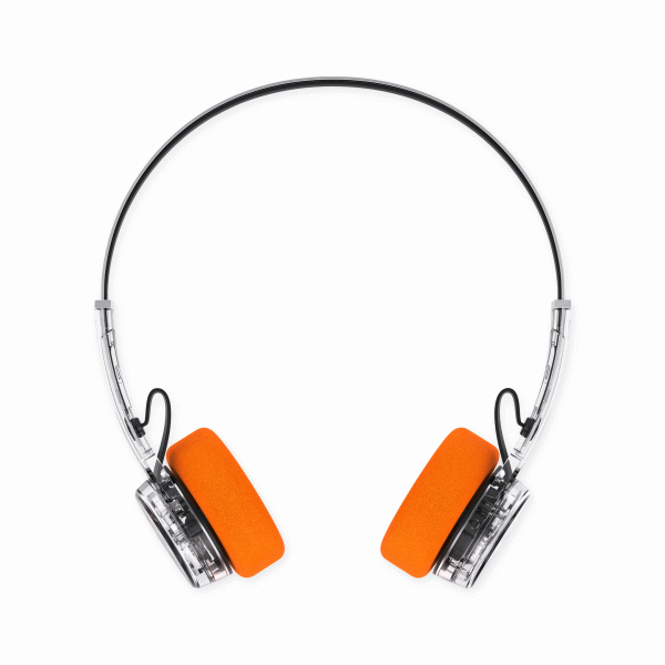 Mondo Freestyle Transparent Headphones - Clear