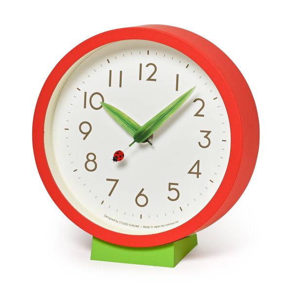 Perch Desk Clock - Red
