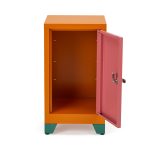 Metal Locker & Side Table - Pink