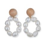 Sophie Monet Pearl Moon Earrings