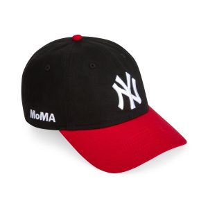 MoMA Yankees Two-Tone Adjustable Baseball Cap - Black/ Red