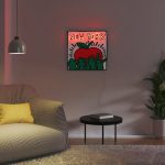 Keith Haring NYC Apple Neon Sign