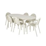 Tom Dixon Groove Outdoor Stacking Side Chair - Putty