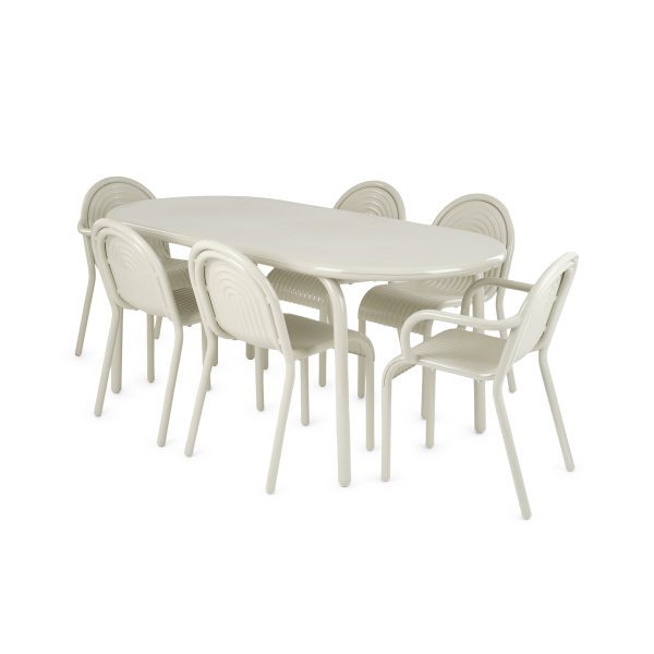 Tom Dixon Groove Outdoor Stacking Armchair - Putty