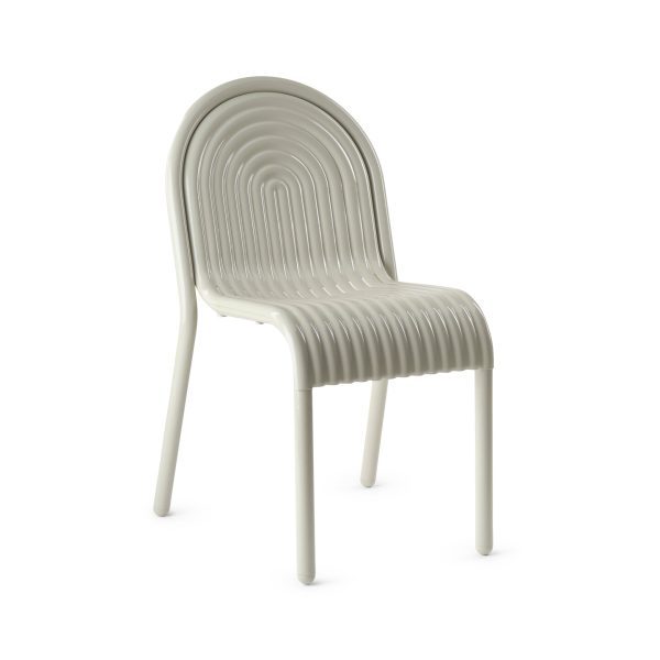 Tom Dixon Groove Outdoor Stacking Side Chair - Putty