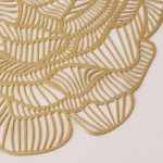 Chilewich Rose Round Placemat - Brass