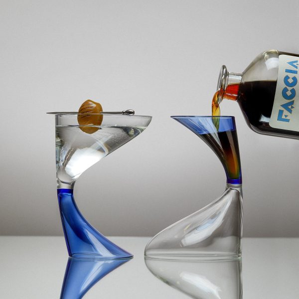 Arch Cocktail Glasses - Set of 2 - Blue