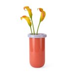 Plegado Glass Vase - Orange/ Pale Pink