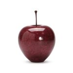 Marble Apple Paperweight - Red