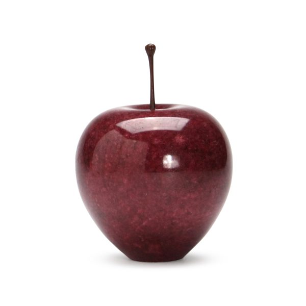 Marble Apple Paperweight - Red
