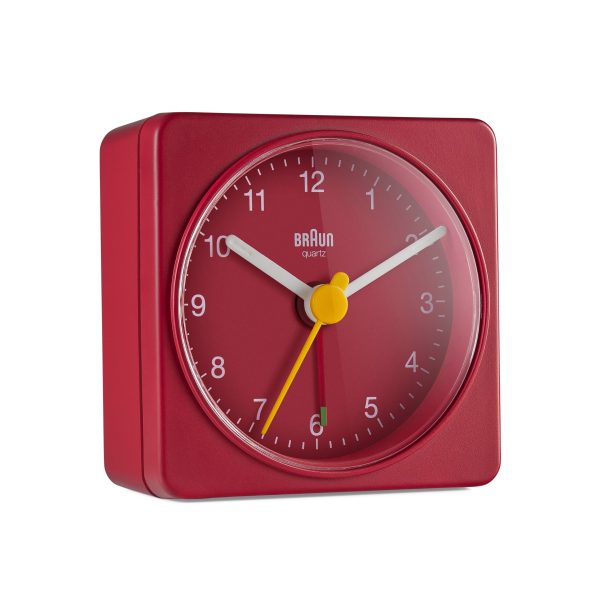 Braun BC02 Travel Alarm Clock - Red