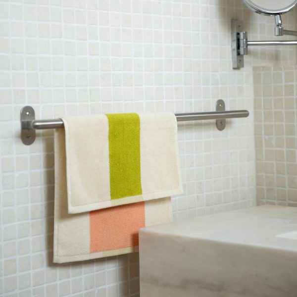 Martens Cotton Towels - Royal Blue/ Peach